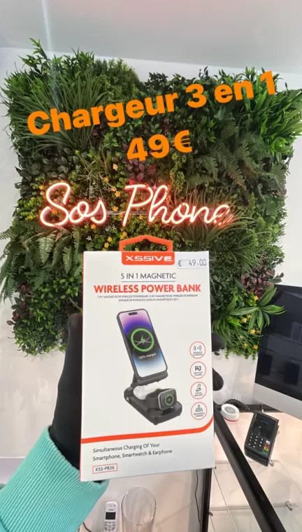 Chargeur 3 en 1 magnétique
